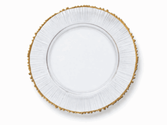 Glass Eden Gold 13" Charger Plate