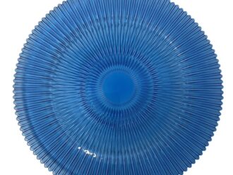 Glass Lunar Blue 13" Charger Plate