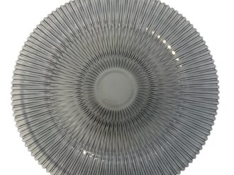 Glass Lunar Smoke 13" Charger Plate