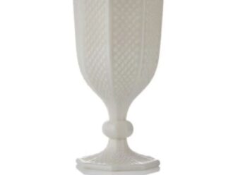 Glass Roxy White Goblet