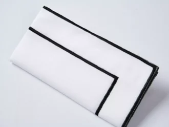 Lino Black Edge Napkin