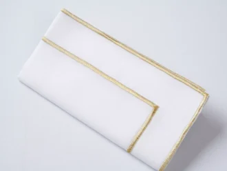 Lino Gold Edge Napkin