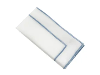 Lino Sky Blue Edge Napkin
