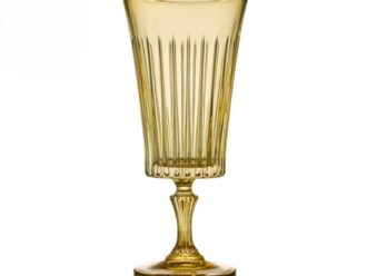 Glass Current Amber Water Goblet