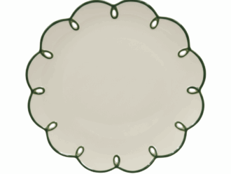 Porcelain Clover Green 13" Charger Plate